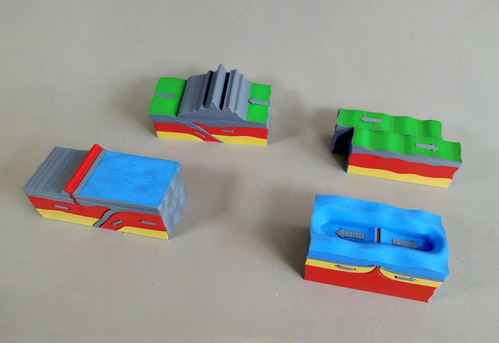 Set de Bordes y Fallas Tectónicas