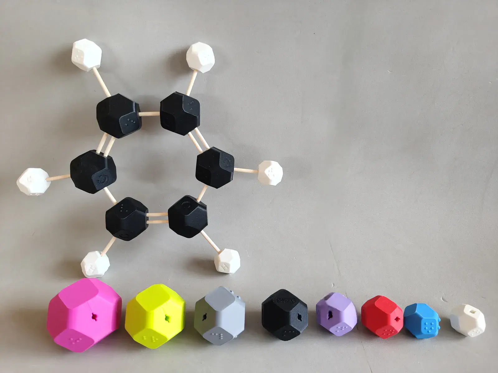Set de Química y Modelado Molecular con Braille