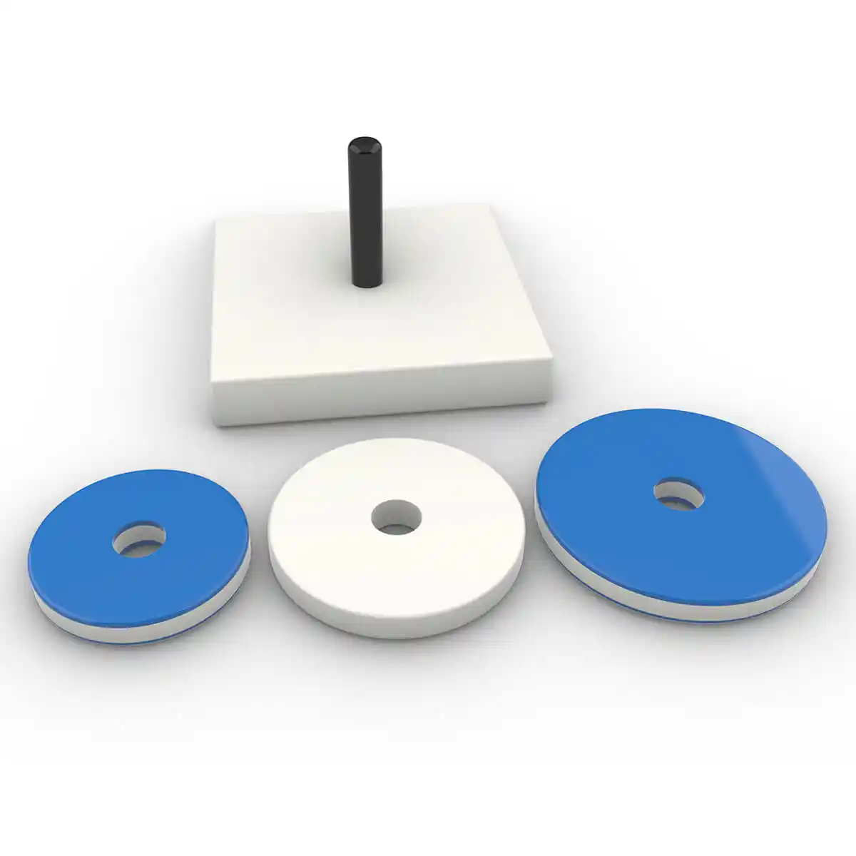 3 Anillas + base para test Merrill-Palmer MP-R